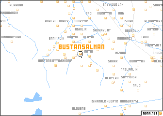 map of Bustān Salmān