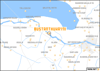 map of Bustān Thuwaynī