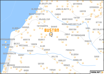 map of Bustān