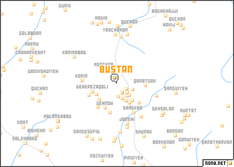 map of Būstān