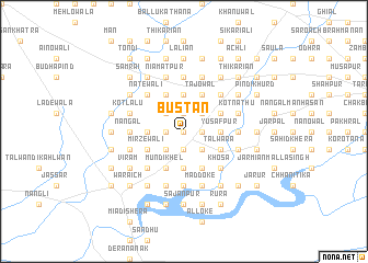 map of Bustān