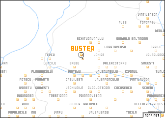 map of Buştea