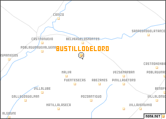 map of Bustillo del Oro
