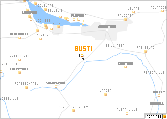 map of Busti