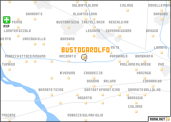 map of Busto Garolfo