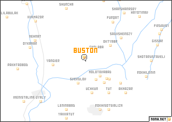 map of Bŭston