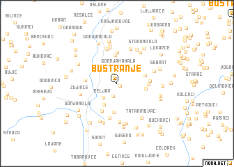 map of Buštranje