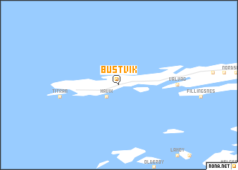 map of Bustvik