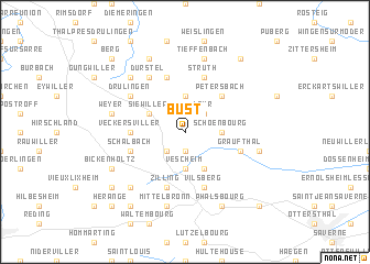 map of Bust