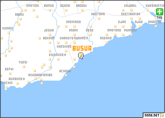 map of Busua