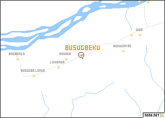 map of Busu-Gbeku