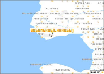 map of Büsumer Deichhausen