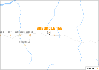 map of Busu-Molenge