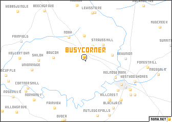 map of Busy Corner