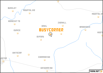 map of Busy Corner