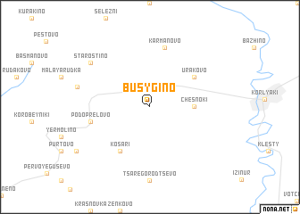 map of Busygino