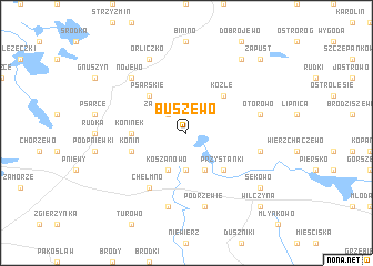 map of Buszewo