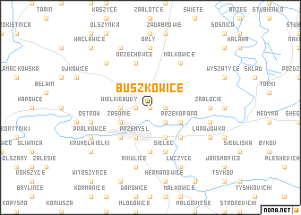 map of Buszkowice