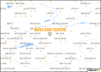 map of Buszkowy Górne