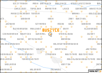 map of Buszyce