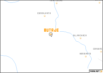 map of Butaje