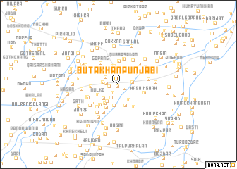 map of Buta Khān Punjābi