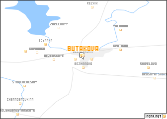map of (( Butakova ))