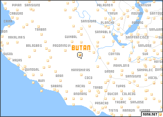 map of Butan