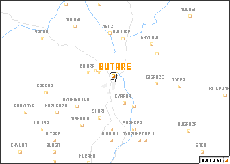 map of Butare