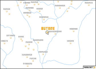 map of Butare