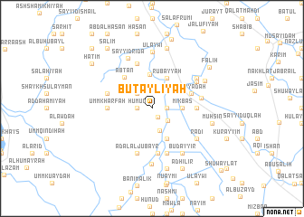 map of Buţaylīyah