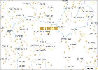 map of Butegana