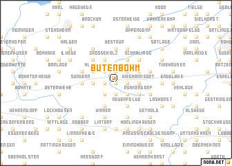 map of Butenbohm