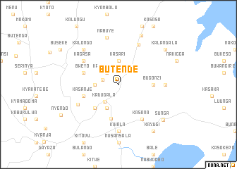 map of Butende