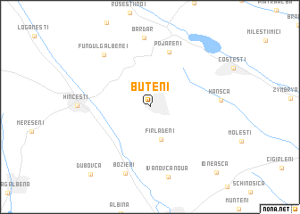 map of Buţeni