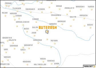 map of Būtērash