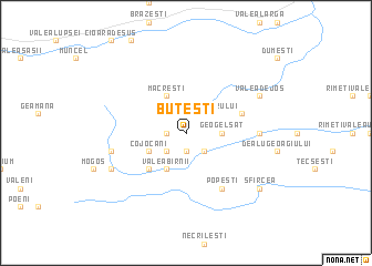 map of Buteşti