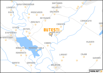 map of Buteşti