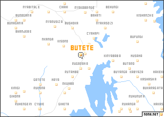 map of Butete