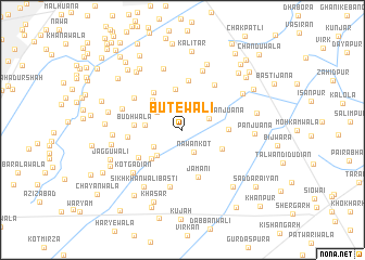 map of Butewāli