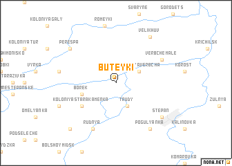 map of Buteyki