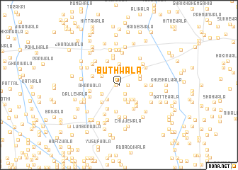 map of Buthwāla