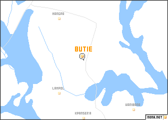 map of Butie