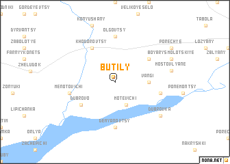 map of Butily