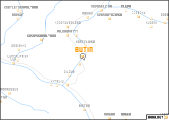 map of Butin