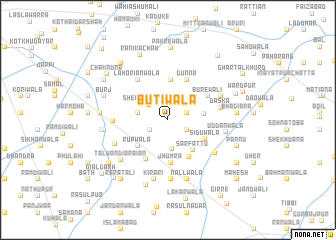 map of Būtiwāla