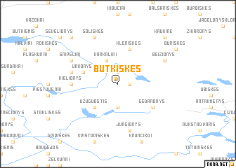 map of Butkiškės