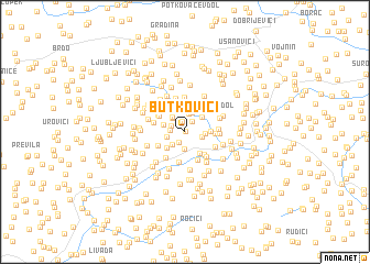 map of Butkovići