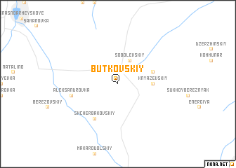 map of Butkovskiy