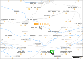 map of Butleigh